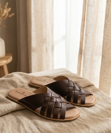 Braided Mules (Chocolate)